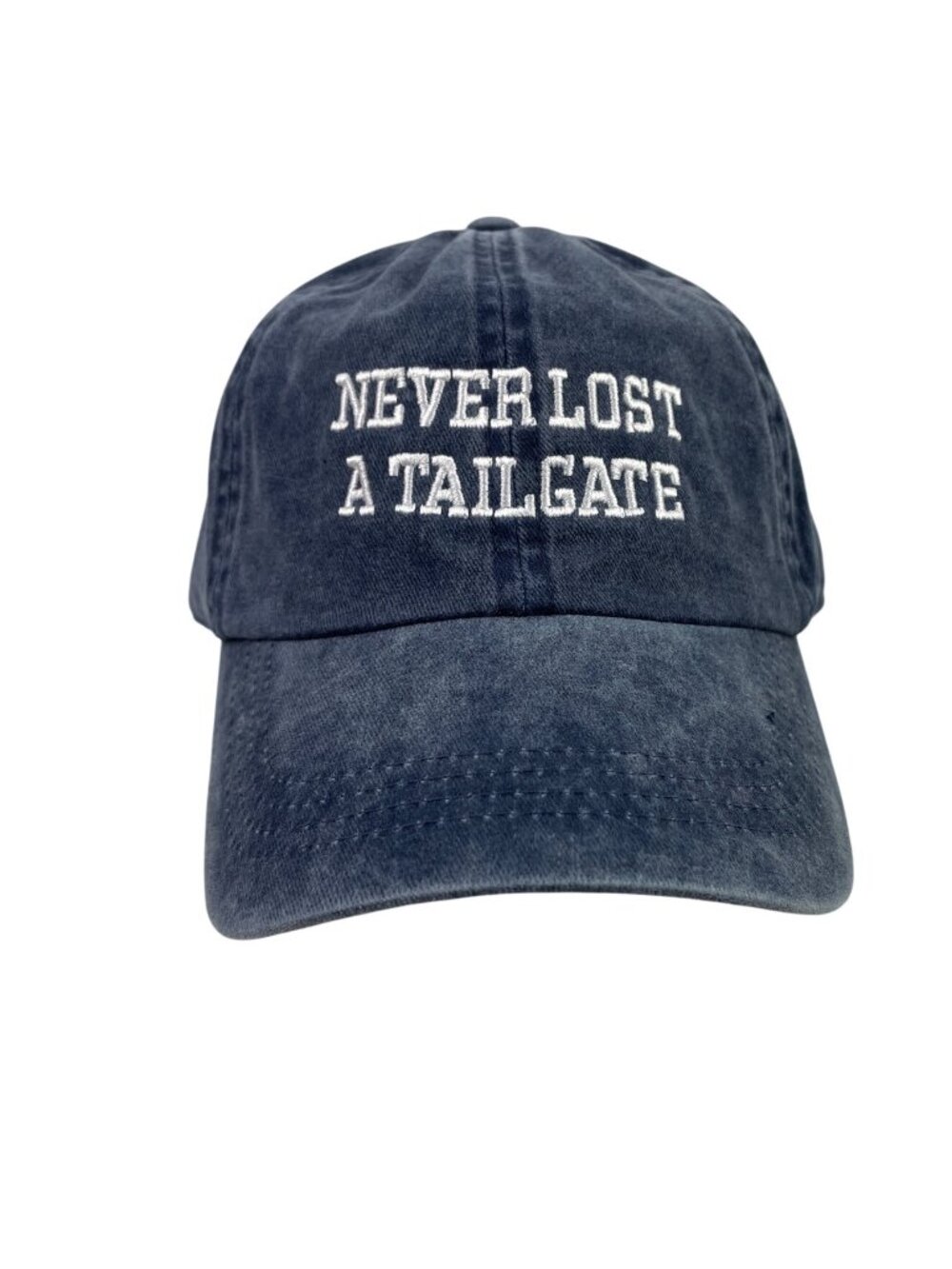 Never Lost A Tailgate Blue Baseball Cap Adjustable Strapback David & Young